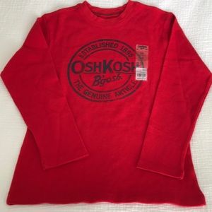 *️⃣ 2/$30 Osh Kosh long sleeve waffle knit tee